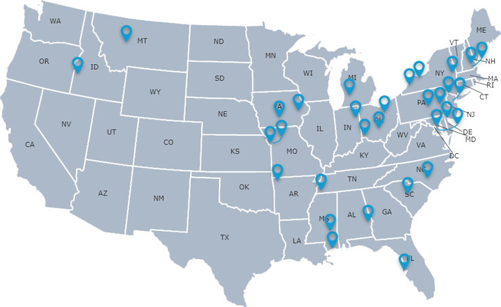 Top Cities Map