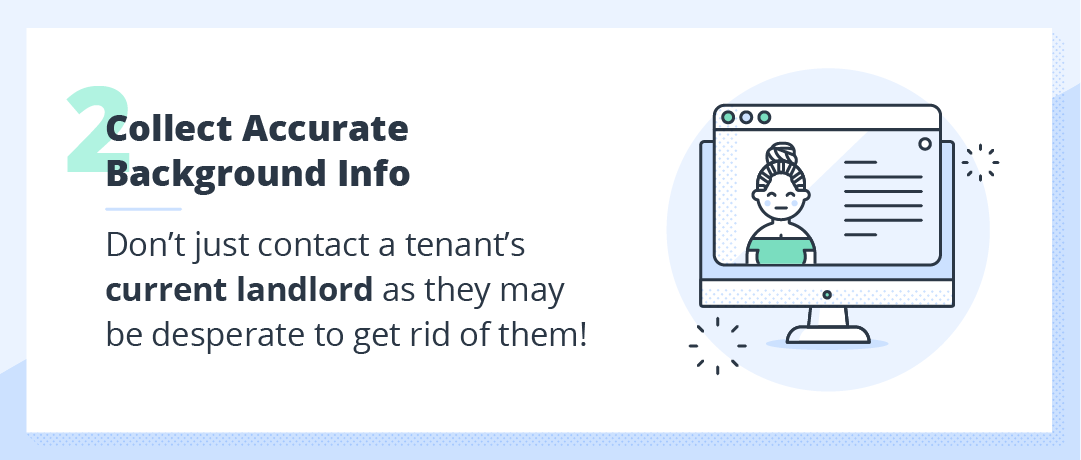 collecting accurate background information tips for a rental application