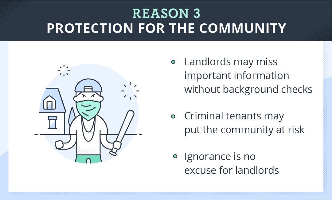 points explaining how background checks can protect the community