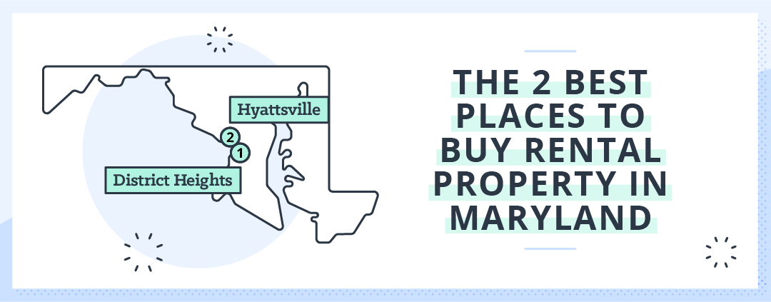 map of maryland with best cities for rental investment