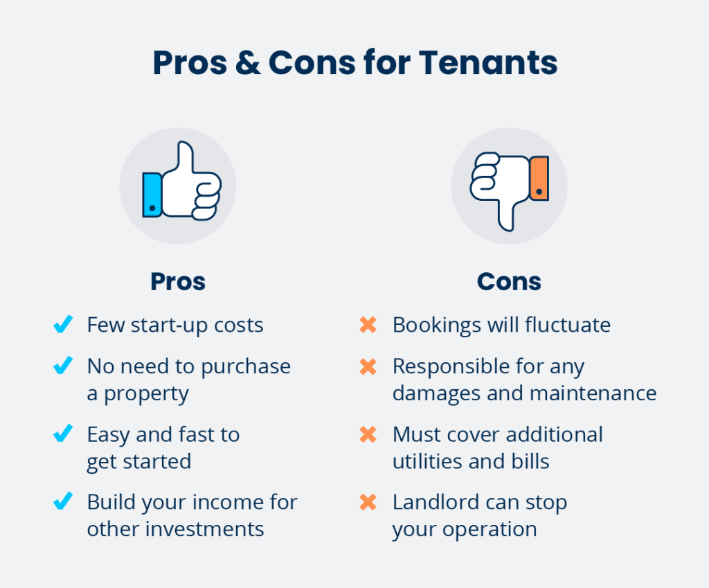 pros vs cons for tenants