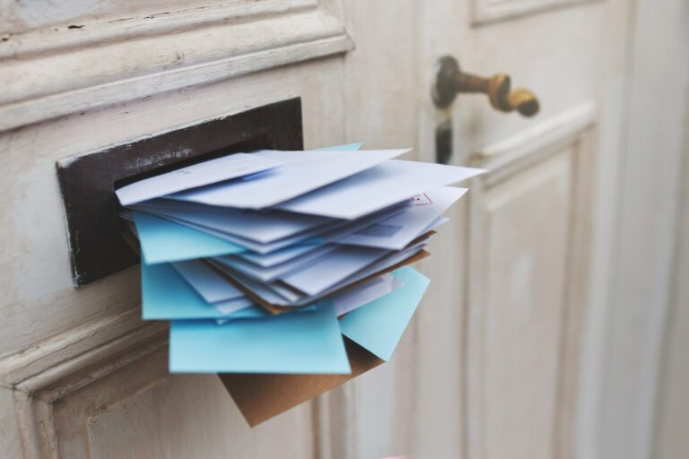 Overflowing mail from a previous tenant